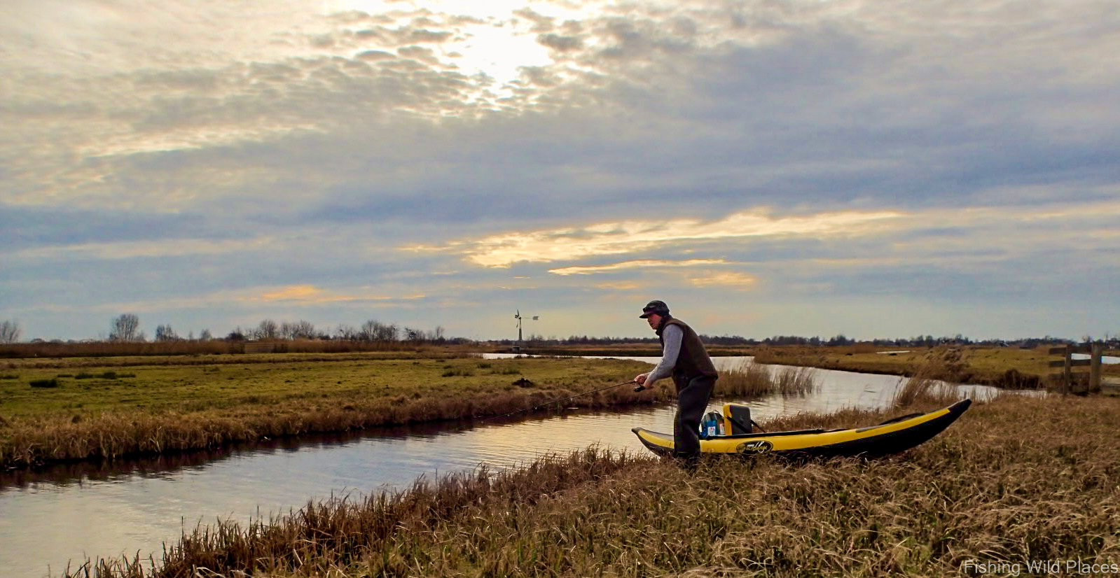 Pike fishing with a kayak